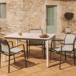 Tuintafel Anafi Gesinterde steen, kleur Beige