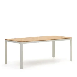 Tuintafel Bona Teakhout, kleur Naturel/Wit
