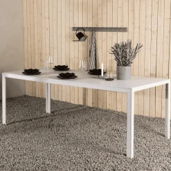 Tuintafel Erikka 205 x 90cm, kleur Wit