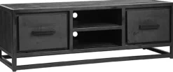 TV-meubel Chili Zwart Mangohout