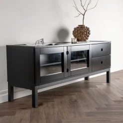 TV-meubel Dorthy MDF en staal, 150cm