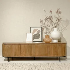 TV-meubel Noor Mangohout, kleur Naturel