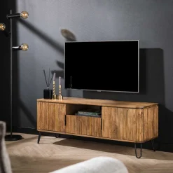 TV-meubel Sharmila 135cm, mangohout met metalen pootjes