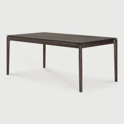 Uitschuifbare Eettafel Bok Gevernist Eikenhout, kleur Bruin