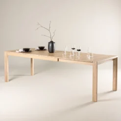 Uitschuifbare Eettafel Cederick Eikenhout, 170/210/250 x 95cm