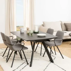 Uitschuifbare Eettafel Cresencio Keramiek, 160/240 x 97cm