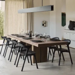 Uitschuifbare Eettafel Double Hout, 200/300 x 100cm