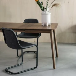 Uitschuifbare Eettafel Glimps Notenhout, kleur Bruin