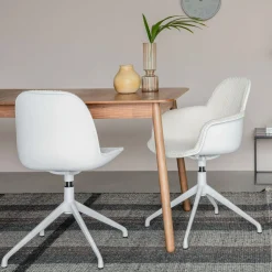 Uitschuifbare Eettafel Glimps Essenhout, kleur Naturel