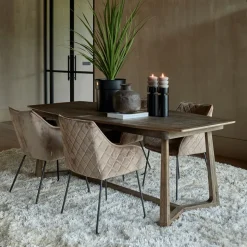 Uitschuifbare Eettafel Miller Eikenhout, 220/275/330 x 100 cm