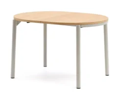 Uitschuifbare Eettafel Montuiri Eiken, 120 - 200 x 90cm, kleur Grijs