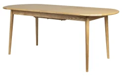 Uitschuifbare Ovale Eettafel Twist 185-240 x 90cm