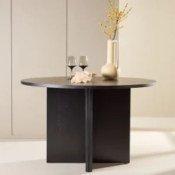 Uitschuifbare Ronde Eettafel Shuree 120/170 x 120cm