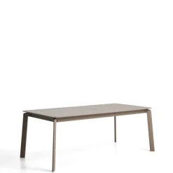 Uitschuifbare Tuintafel Brela 205/287 x 100cm, kleur Taupe