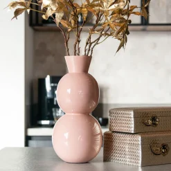 Vaas Jared 37cm hoog, kleur Roze