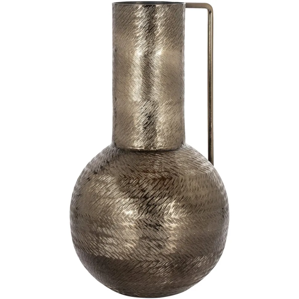 Vaas Leia 37cm hoog, kleur Rookzwart