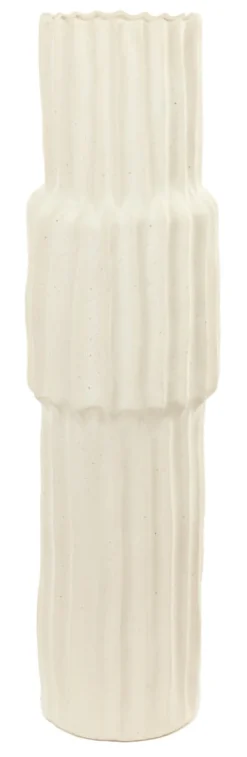 Vaas Longa Keramiek, kleur Crème