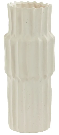 Vaas Longa Keramiek, kleur Crème