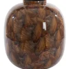 Vaas Milos 40cm, kleur Bruin