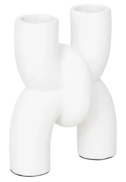 Vaas Spiral Terracotta, 38cm, kleur Wit