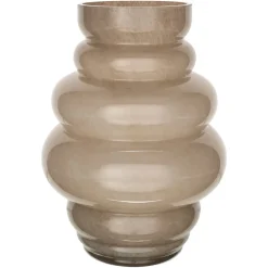 Vaas Velora 32cm, kleur Taupe