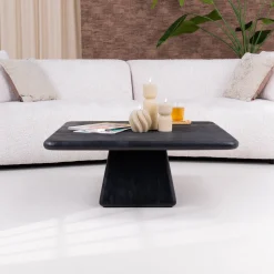 Vierkante Salontafel Asti Mangohout, 90 x 90cm