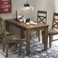 Vintage Eettafel Riverboat 140 x 70cm