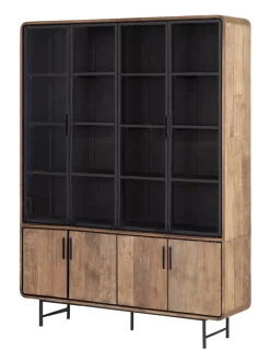 Vitrinekast Evo Teakhout