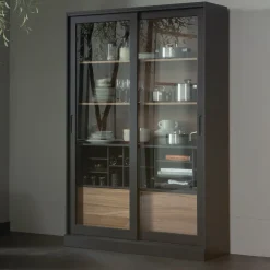 Vitrinekast James Grenenhout, 200 x 125cm