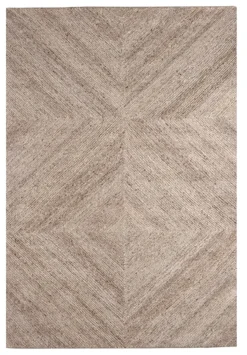 Vloerkleed Blendy Wol, kleur Taupe
