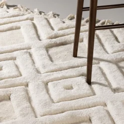 Vloerkleed Brannen Wol, kleur Off White