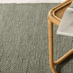 Vloerkleed Demetrious Wol, kleur Groen