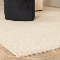 Vloerkleed Demetrious Wol, kleur Off White