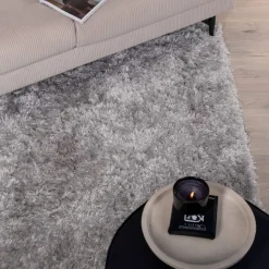 Vloerkleed Kawanda kleur Zilver