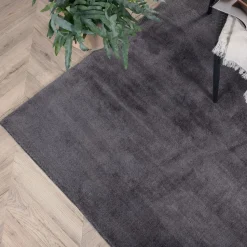 Vloerkleed Les kleur Donkergrijs