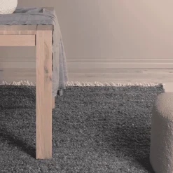 Vloerkleed Malary Wol, kleur Grijs