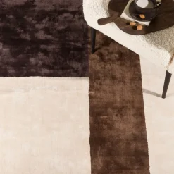 Vloerkleed Tijuan kleur Crème/Bruin