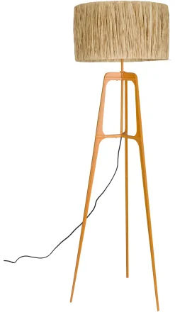 Vloerlamp Afra Raffia, 157cm
