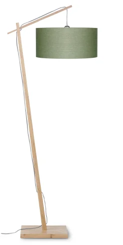 Vloerlamp Andes Naturel, Bamboe en Eco linnen