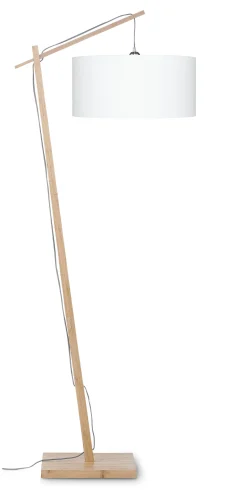 Vloerlamp Andes Naturel, Bamboe en Eco linnen