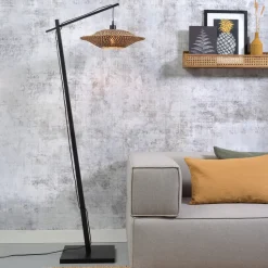 Vloerlamp Bali Bamboe, Ø44cm