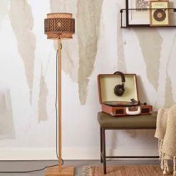 Vloerlamp Bhutan Bamboe, 130cm