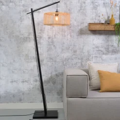 Vloerlamp Bromo Bamboe, 176cm
