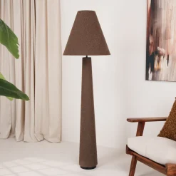 Vloerlamp Devia Bouclé, 168cm