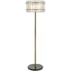 Vloerlamp Feline Glas en Antique Brass, 168cm