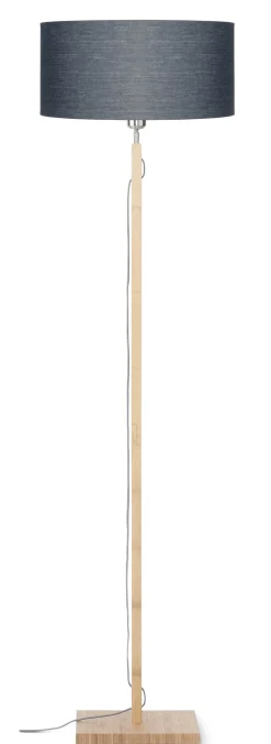 Vloerlamp Fuji Bamboe en Eco linnen