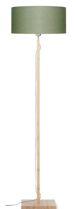 Vloerlamp Fuji Bamboe en Eco linnen