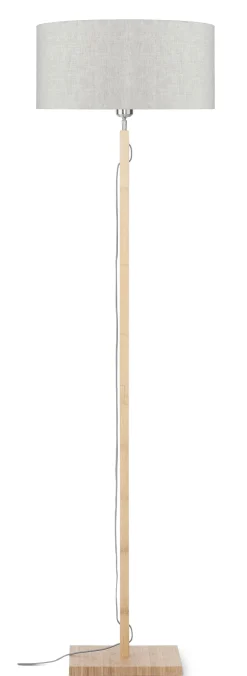Vloerlamp Fuji Bamboe en Eco linnen