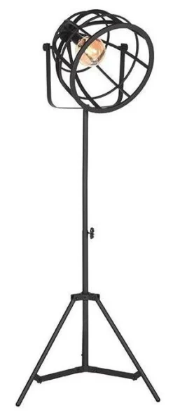 Vloerlamp Fuse, 170cm, kleur Zwart