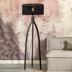 Vloerlamp Java 3-poot, Bamboe